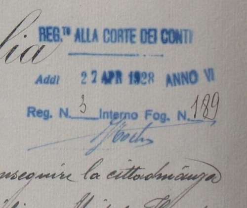 MUSSOLINI & KING EMANUELE AUTOGRAPHS PRE WW 2 1928 DOCUMENT RARE 2 SIGNATURES