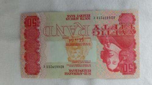 G DE KOCK - R50  Note in Uncirulated condition