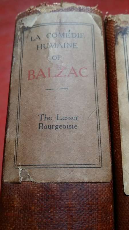 SET OF 12 ANTIQUE BOOKS : LA COMEDIE HUMAINE OF HONORE DE BALZAC