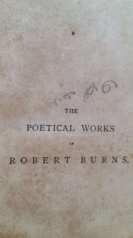 THE POETICAL WORKS OF ROBERT BURNS UNDATED : BEAUTIFUL BOOK