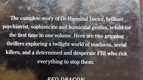 DOUBLE VOLUME : SILENCE OF THE LAMBS & RED DRAGON by THOMAS HARRIS