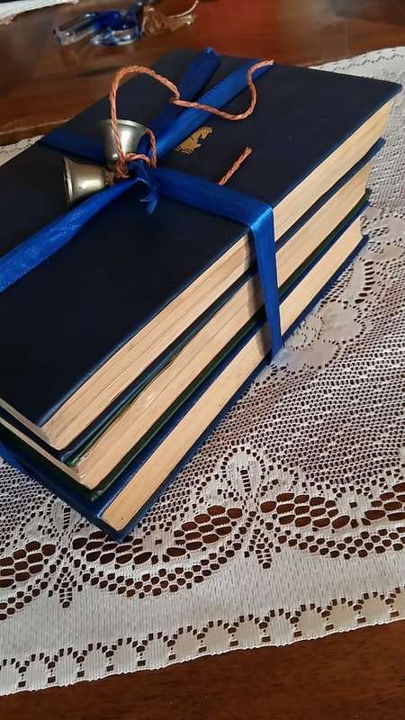 SET OF 3 VINTAGE BOOKS FOR READING OR DECOR