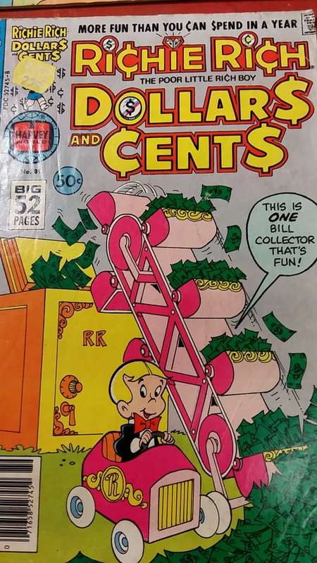 SET OF 5 RICHIE RICH COMICS