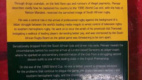 RAINBOW WARRIOR : AUTOBIOGRAPHY OF FRANCOIS PIENAAR