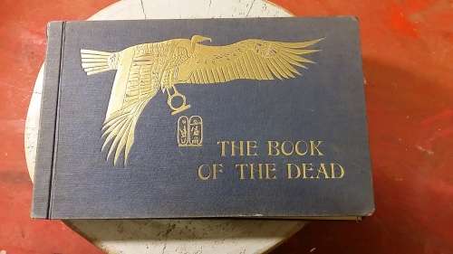 EGYPTIAN BOOKS OF THE DEAD : UNUSUAL AND HIGHLY COLLECTIBLE : WITH PAPYRUS PLATES
