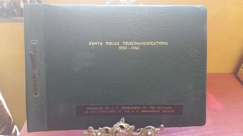 ALBUM OF BLACK & WHITE PHOTOGRAPHS DEALING WITH THE RHODESIAN COMMUNICATIONS SYSTEM