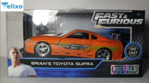 Fast and Furious Diecast Brians 1994 Toyota Supra Scale 1/32 JADA