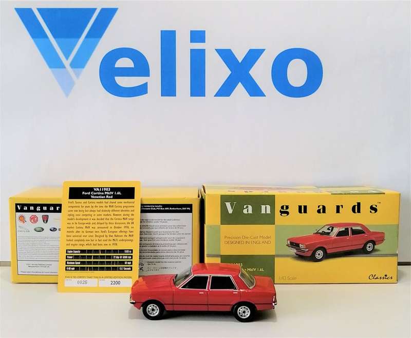 Ford Cortina Diecast Vanguards 1970 Mk 4 Venetian Red Scale 1/43
