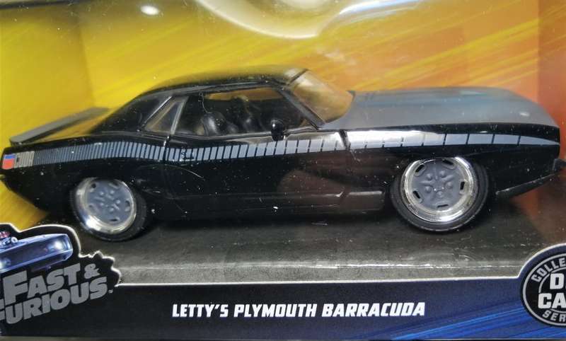 Fast and Furious Diecast Lettys 1970 Plymouth Barracuda Scale 1/32 JADA
