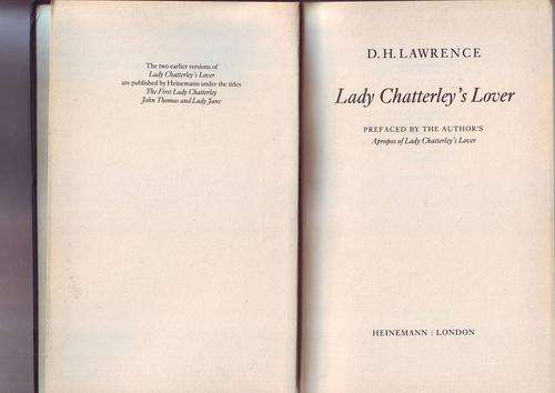 D.H. Lawrence - Lady chatterley's lover 1982 reprint h/c