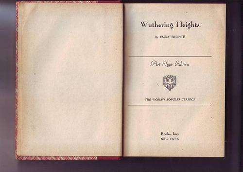 Wuthering Heights by Emily Brote art type edition printed +_ 1964 hardcover