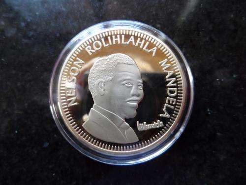 Nelson Mandela 1oz .999 24k Gold Clad Coin.