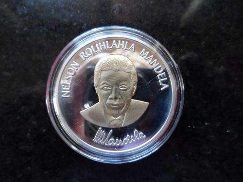 Nelson Mandela 1oz Robben Island Silver/24k Gold Clad Coin