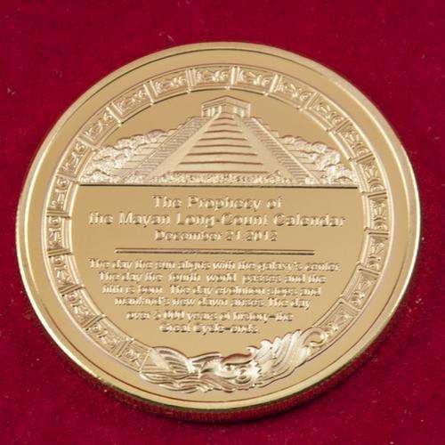 The Prophecy of the Mayan Long Count 1oz .999 24k Gold Clad Coin.