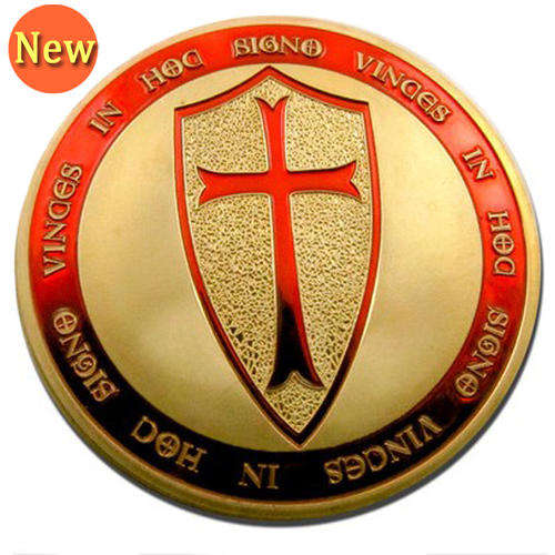 Templar Knight 1oz .999 24k Gold Clad Coin.