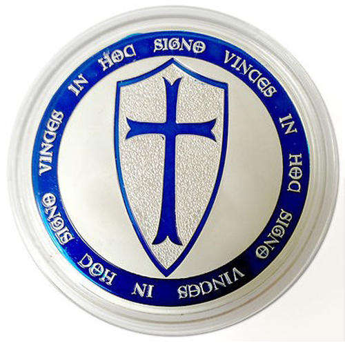Templar Knight 1oz .999 Silver Clad Coin.