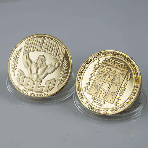Thor Power 1oz Gold Clad Coin. 999. 24k