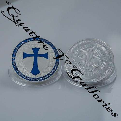 Templar Knight 1oz Silver Clad Coin Beta.