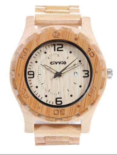 Civvio Wooden Watch Two Tone
