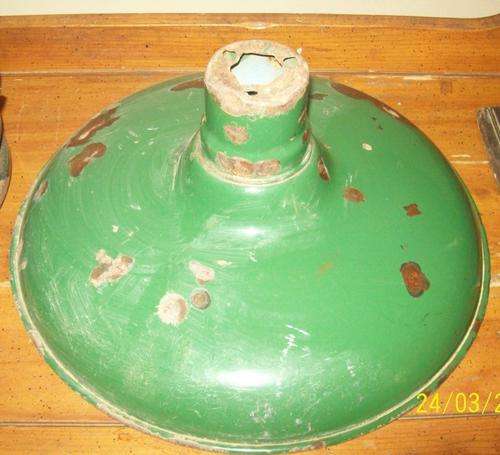 Green Enamel Hanging Light Shade