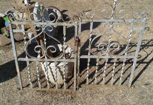 PAIR OF WROUGHT IRON GARDEN GATES