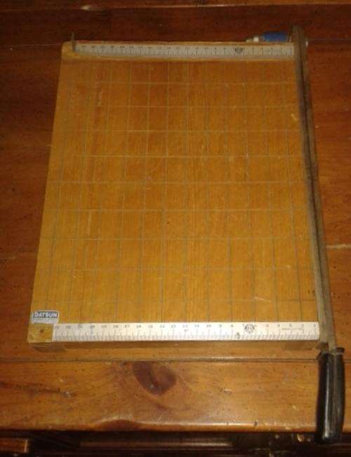 Vintage "Datsun" Paper Cutter (Guilotine)