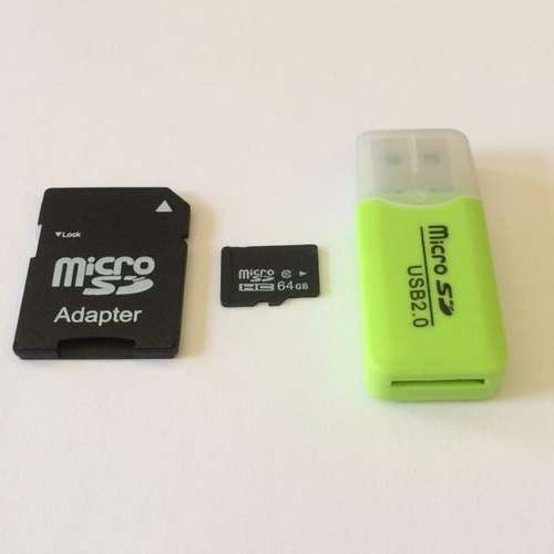 **LOCAL STOCK** 64GB MICRO SD CARD & READER