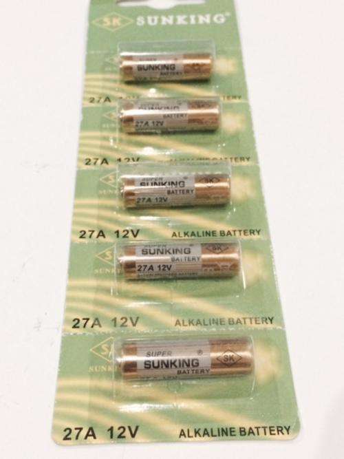 PREMIUM QUALITY ALKALINE BATTERIES - 27A 12V - *** PACK OF 5 BATTERIES ***