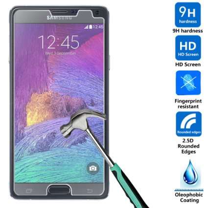 SAMSUNG NOTE 4 TEMPERED / HARDENED SCREEN PROTECTOR - ULTRA THIN & TRANSPARENT
