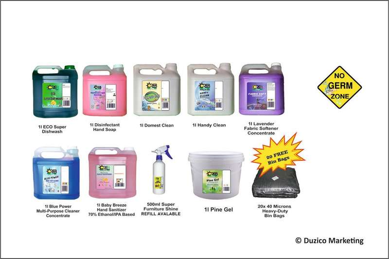 10 item small household detergent combo