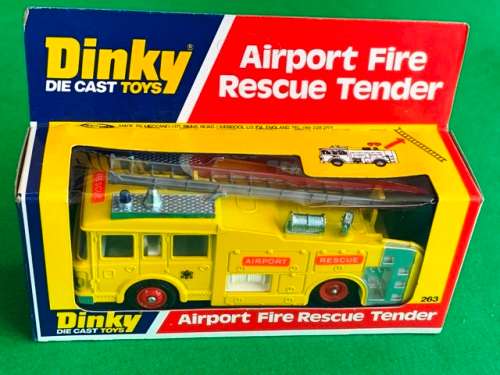 DINKY TOY 263 AIRPORT FIRE RESCUE TENDER.