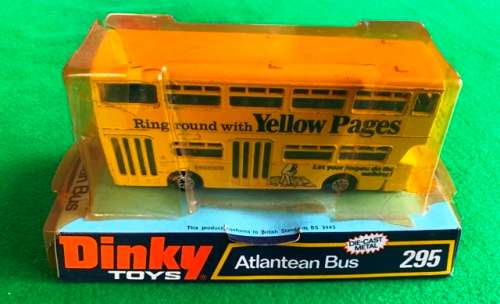 DINKY 295 ATLANTEAN BUS. YELLOW PAGES.