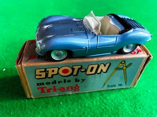 SPOT-ON 107 JAGUAR SK SS. LIKE DINKY.BOTH END FLAPS HAVE BEEN TAPED.