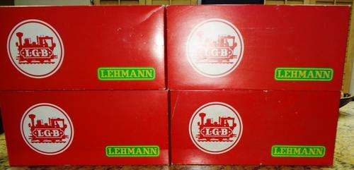 L.G.B. TRAM SETS  1 X RED SET  1 X YELLOW SET  (PRICE PER SET)
