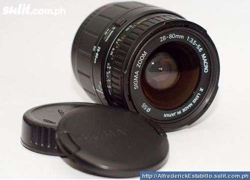 SIGMA SA 5 35 MM CAMERA WITH 28-80MM 1:3,5 - 5,6 MINI Aspherical ZOOM MACRO LENS