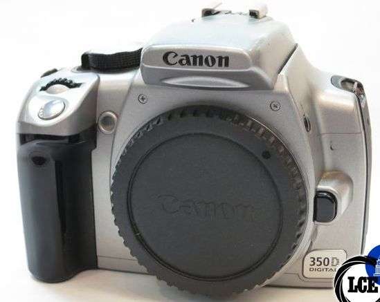 CANON 350D DIGITAL BODY, CHARGER, MEMORY CARD & STRAPS. READ FIRST!