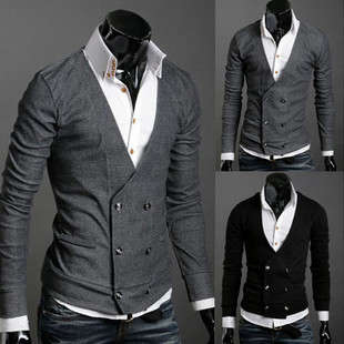 R599*** New Arrival !! Men three colour to choose/ one piece coat