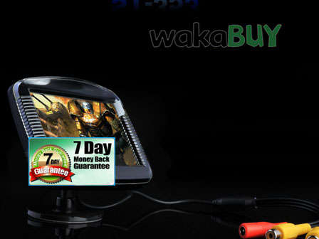 3.5" headrest monitor/in-dash monitor ST353 with TFT screen+support infrared wireless headset