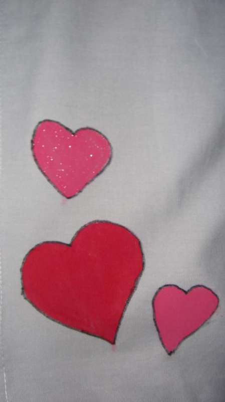 Standard Pillowcase - Grey with Heart Design
