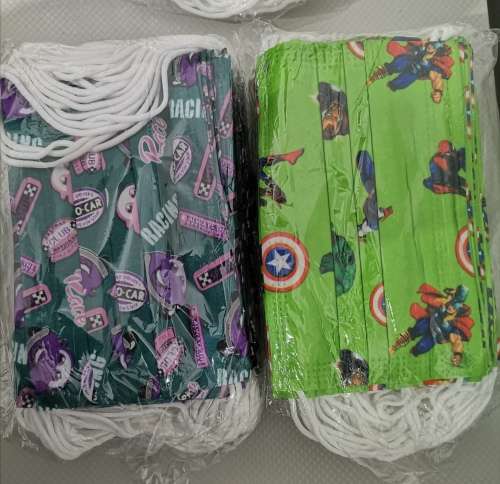 Kids disposable character 3ply masks