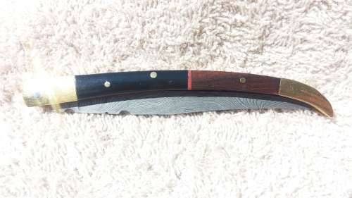 Handmade "Laquiole Style" DAMASCUS STEEL - Folding Knife