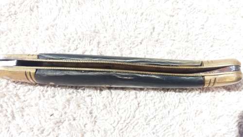 (Price reduced) Antique Laguiole Knife - Vintage Handmade Laguiole Knife With Bone & Brass Handle