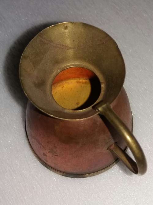 Vintage Peerage copper and brass pitcher metal jug circa 1940 - 1950 Made in England