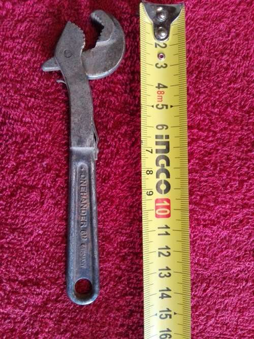 Vintage Chromavan Onehander 6" Germany Stickle Back Adjustable Spanner Wrench
