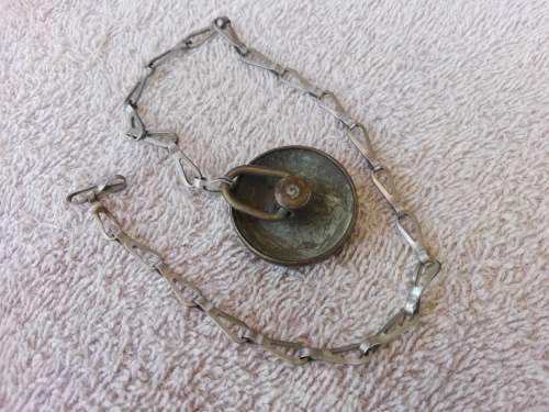 Vintage Small solid brass bath/basin plug
