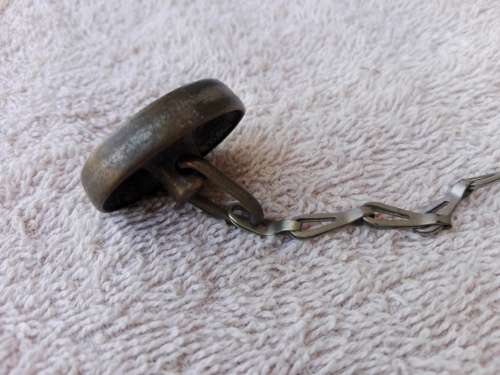 Vintage Small solid brass bath/basin plug