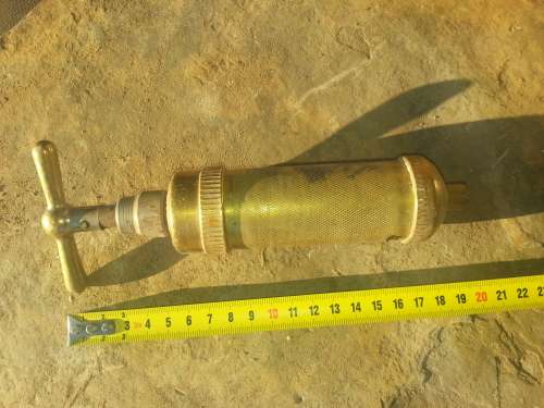 Vintage Tecalemit Model T26 London England Brass Grease Gun for the Bentley Speed Six