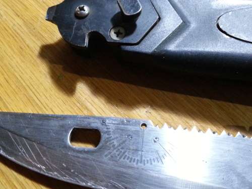 Vintage Marto Brewer Explorer Survival styled fixed blade knife with original sheath.