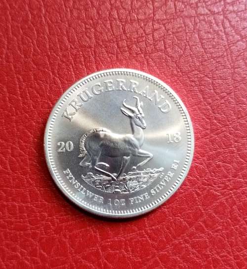 ONE OUNCE 2018 SILVER KRUGERRAND (UNC)