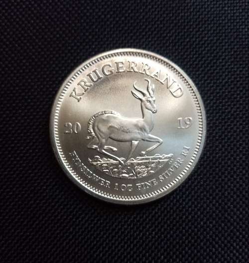 ONE OUNCE SILVER 2019 KRUGERRAND (UNC)